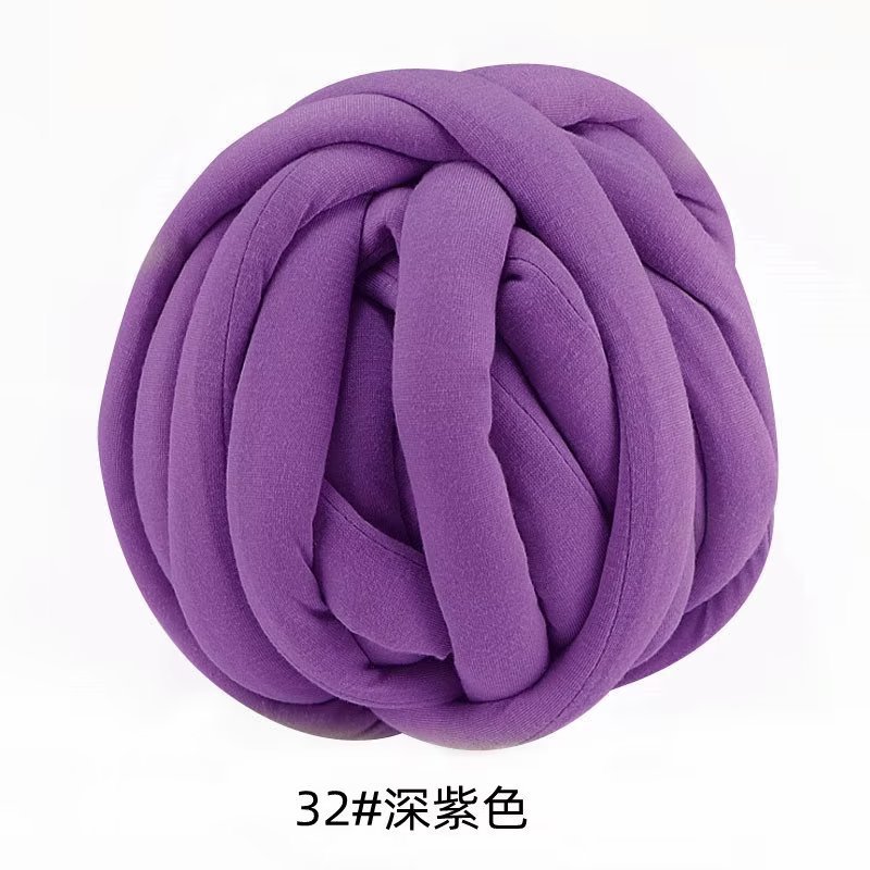 Picture of Heart-filled cotton coarse cotton fabric thread hand-woven blanket bag cat nest wool core-spun yarn thread machine-washed OHHIO new style