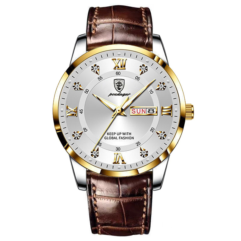 Picture of Baidagee New Waterproof Luminous Double Calendar Men's Watch Ultra-thin Quartz Watch Live AliExpress Explosions