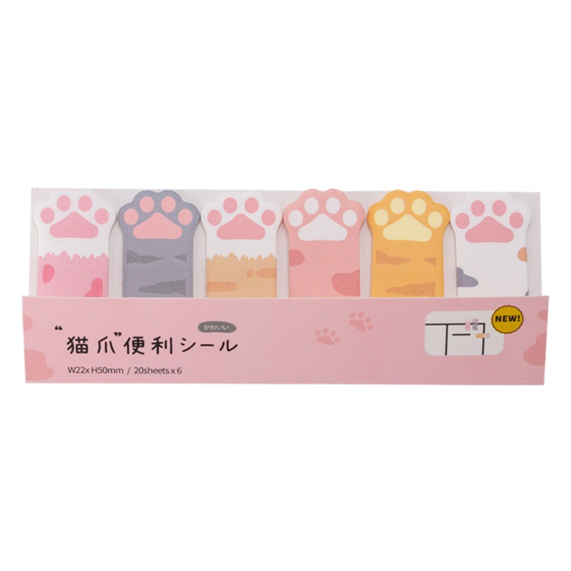 Tiangao Wholesale Creative Cat's Claw Post-it Cute Female Alien Bookmark Message Note Post-it Note N times