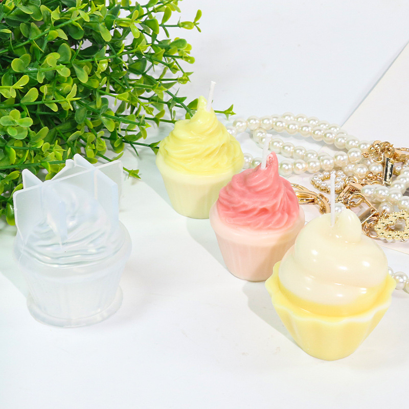 Picture of Triumphant diy drop Mold hamburger ice cream candle silicone mold resin ornaments cross-border exclusive