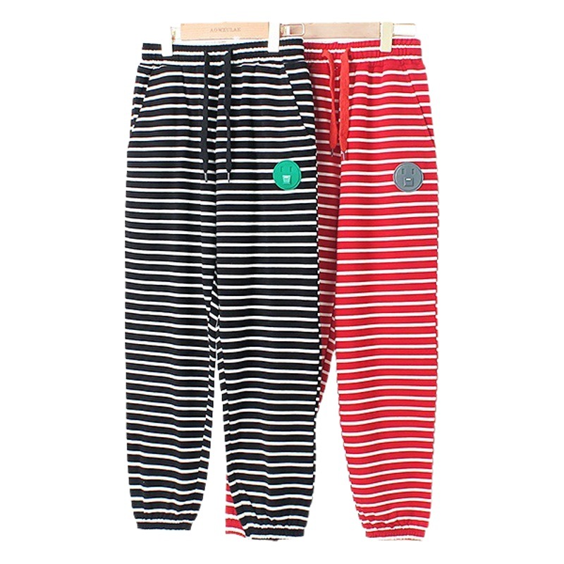 Autumn Children's Pants Korean Style New Girls' Casual Long Pants Big Children's Fashion Striped Anti-Mosquito Pants Children's Pants Wholesale