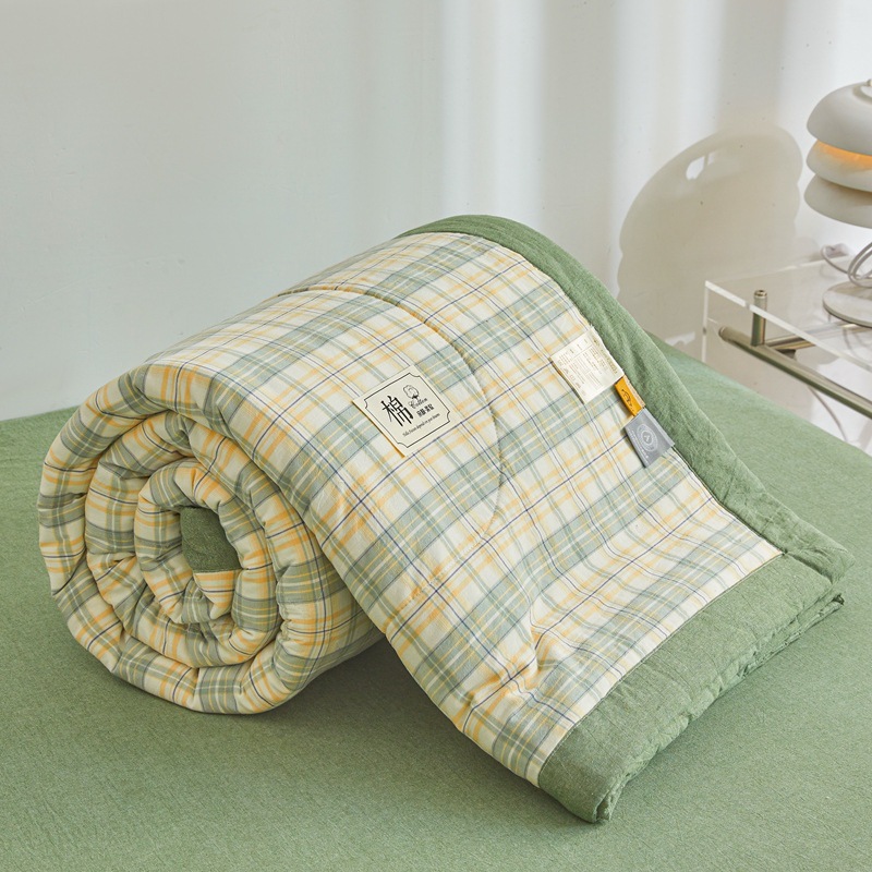 Picture of Class A Maternal and Infant Grade Non-printed Summer Quilt Xinjiang Cotton Air-conditioning Quilt Core Machine Washable Summer Cool Quilt Summer Thin Quilt
