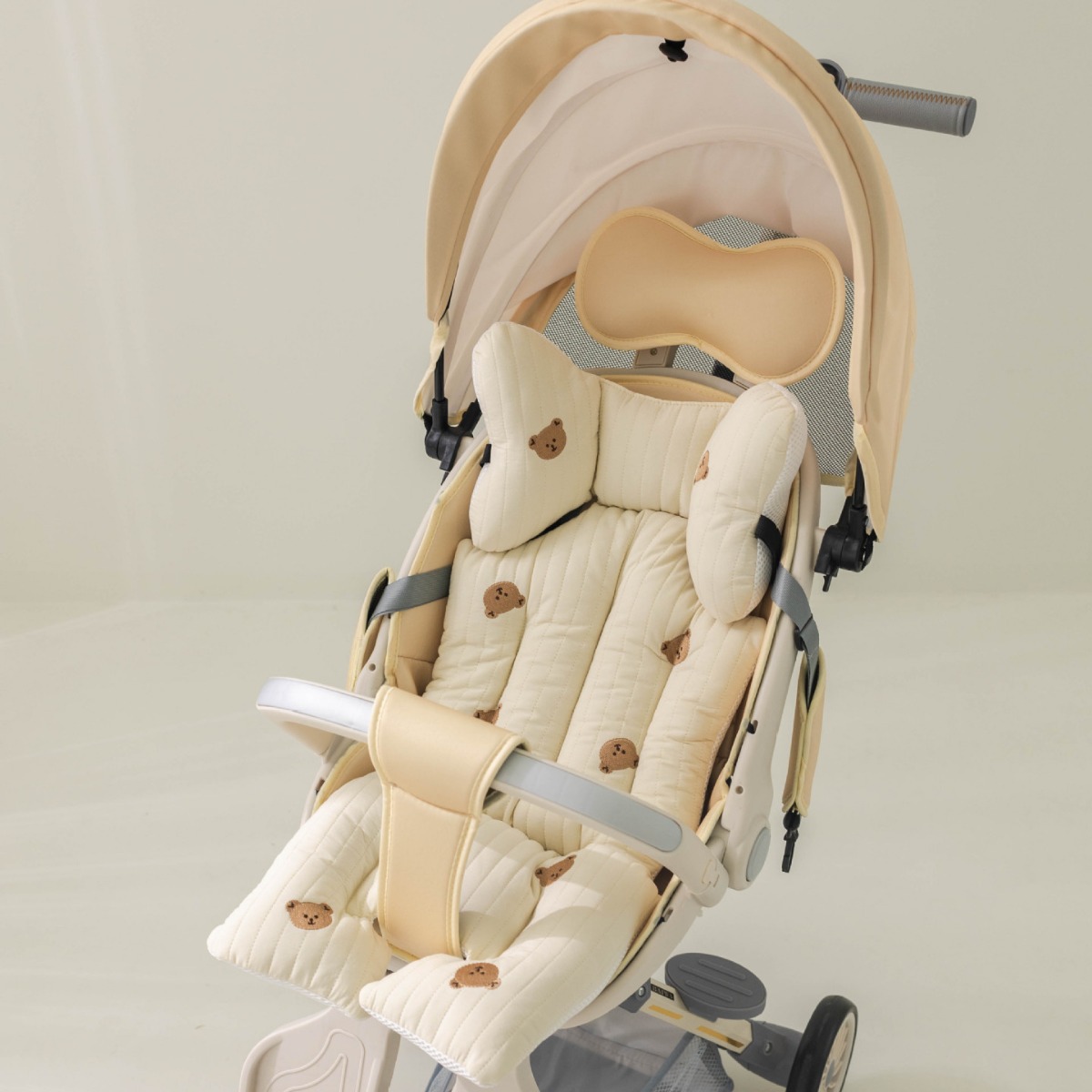 Picture of South Korea baby stroller embroidered cotton cushion autumn and winter thickened baby cotton cushion stroller artifact universal cushion New