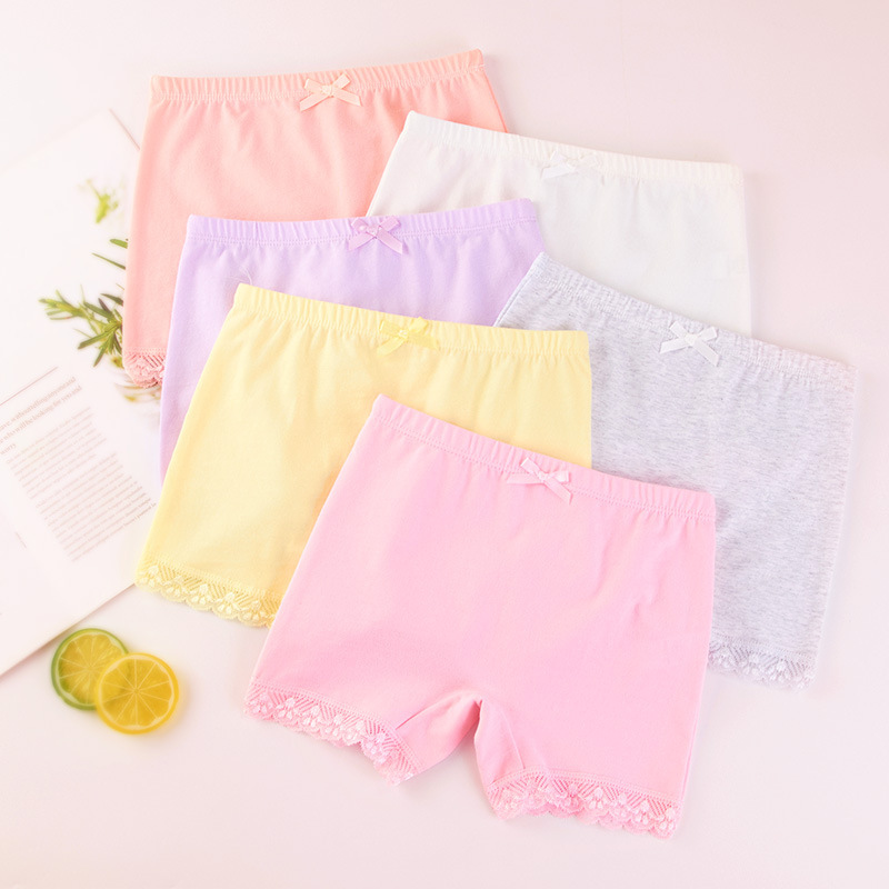 Picture of Wholesale leggings children girls safety pants big children girls underwear dancing solid color shorts cotton anti-light summer
