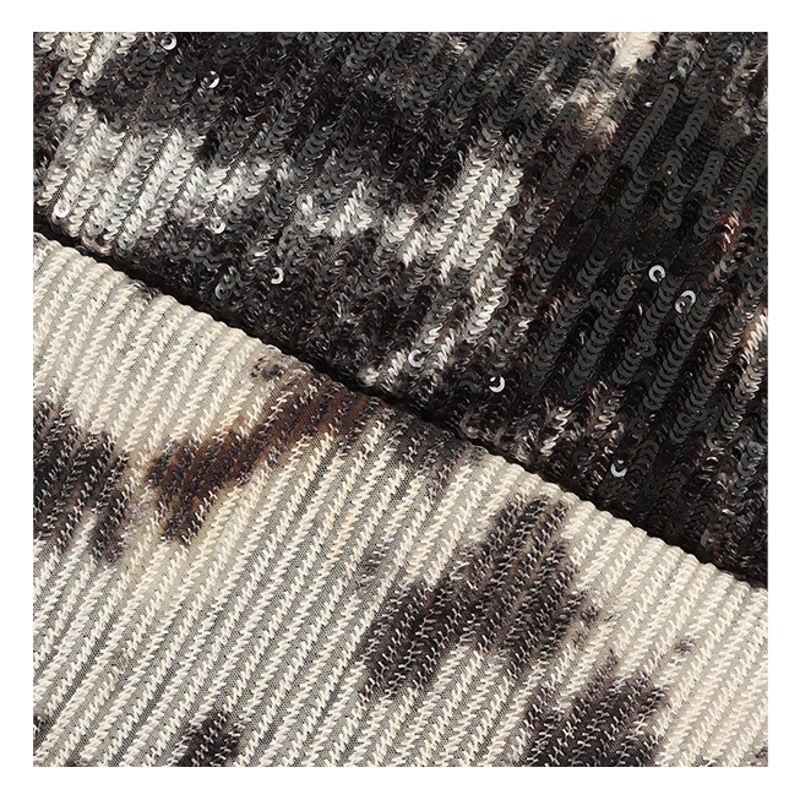 New Craft tie-dyed sequined embroidered stage wear catwalk clothing fabric