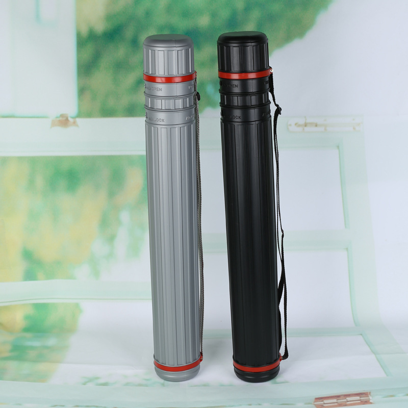 High quality painting cylinder Black gray optional high-grade plastic telescopic painting Cylinder Collection painting cylinder painting barrel