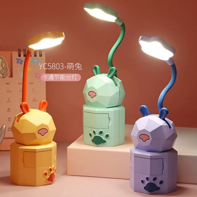 Picture of Creative cartoon rechargeable desk lamp learning students eye lamp kindergarten children Night Lamp bedside lamp gift wholesale
