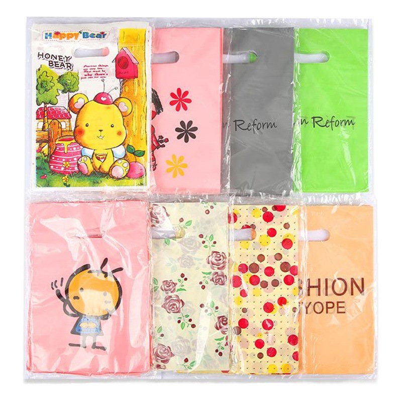 Wholesale In-Stock Small Plastic Tote Bags for Jewelry Stores, Gift Shopping Bags, Jewelry Bags for Earrings and Necklaces