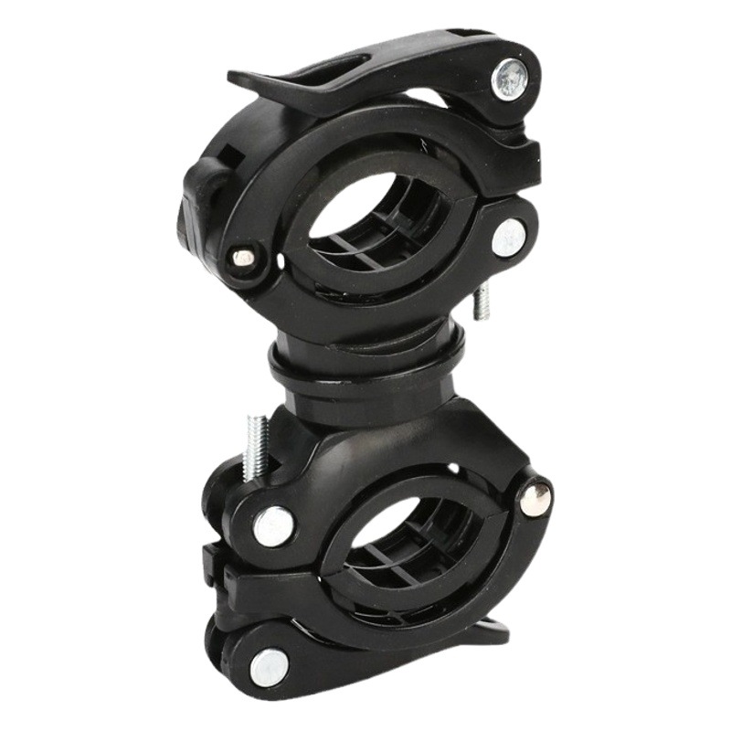 Bicycle Flashlight lamp holder single ground car fixed bracket lamp clip riding color car clip equipment front lamp holder accessories