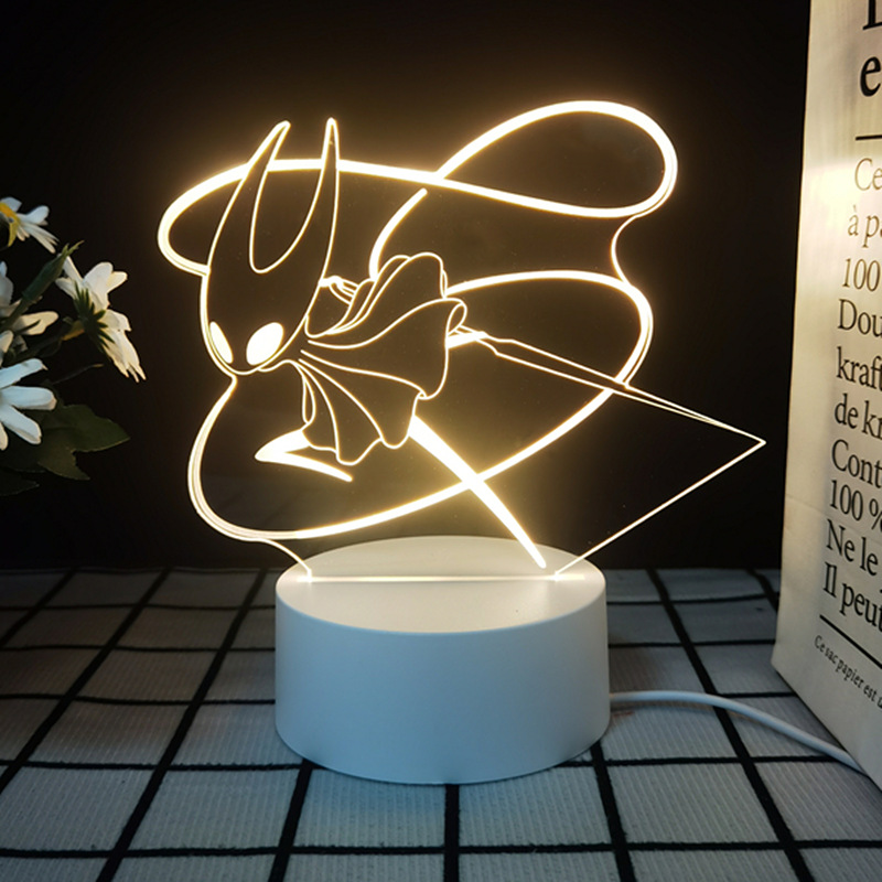 Hollow Knight peripheral 3D three-dimensional night light boys birthday gift bedroom bedside decoration led lantern