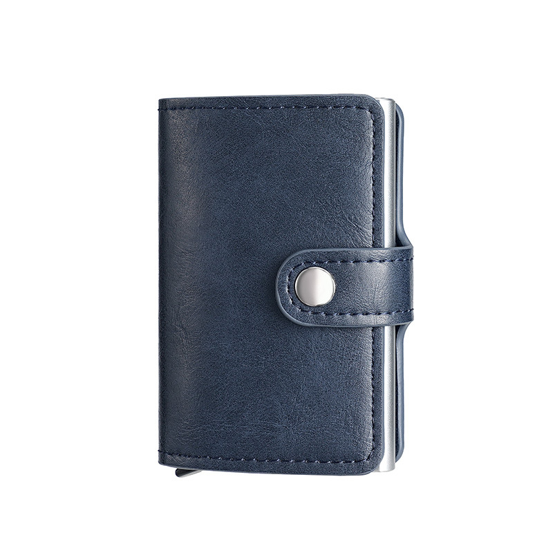 Picture of Manufacturer men and women anti-theft card holder Amazon aluminum box automatic pop-up card holder AliExpress American gold clip New