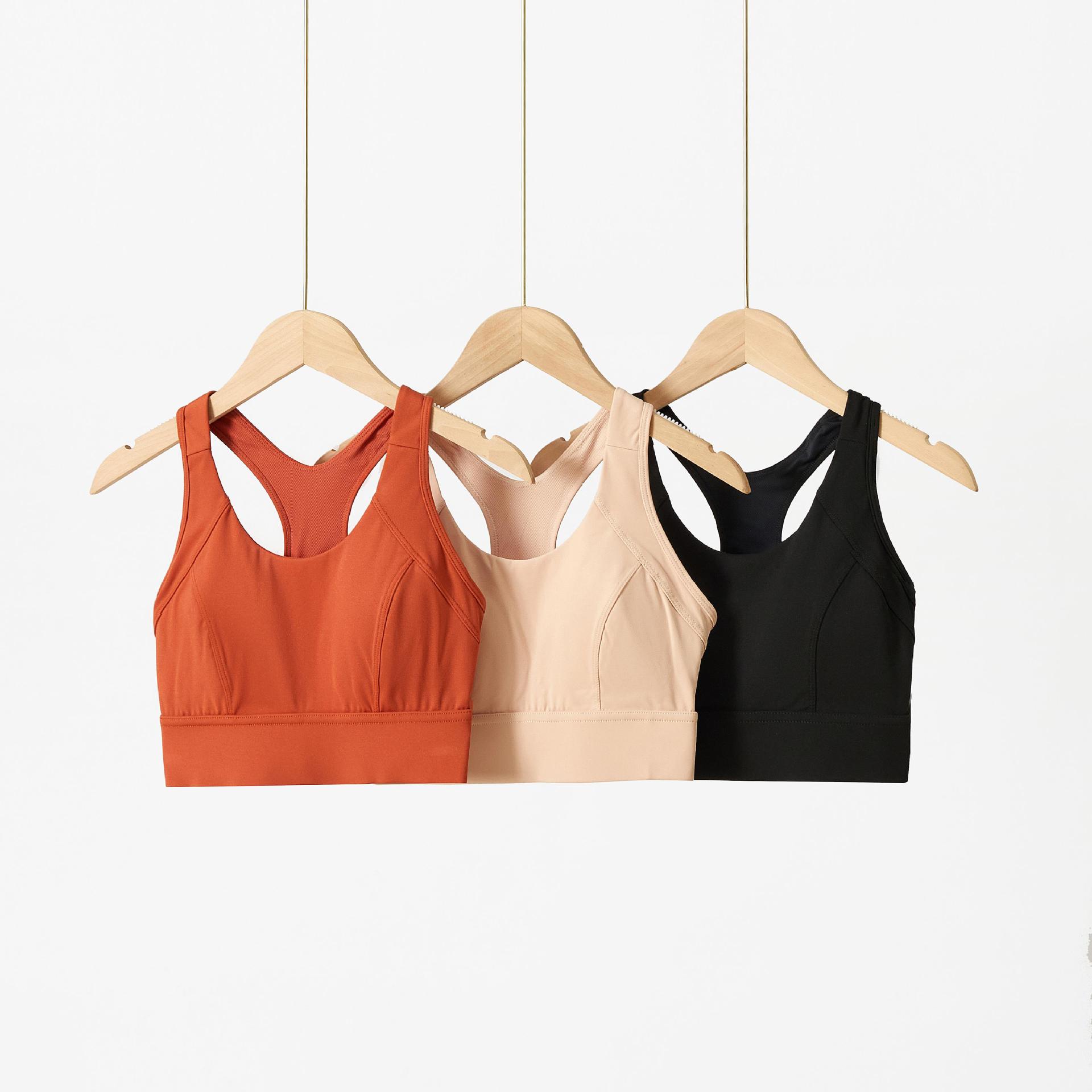 Amazon New Push-up Shockproof Breathable One-Piece Vest Running Fitness Yoga Beautiful Back No Rim Sports Bra