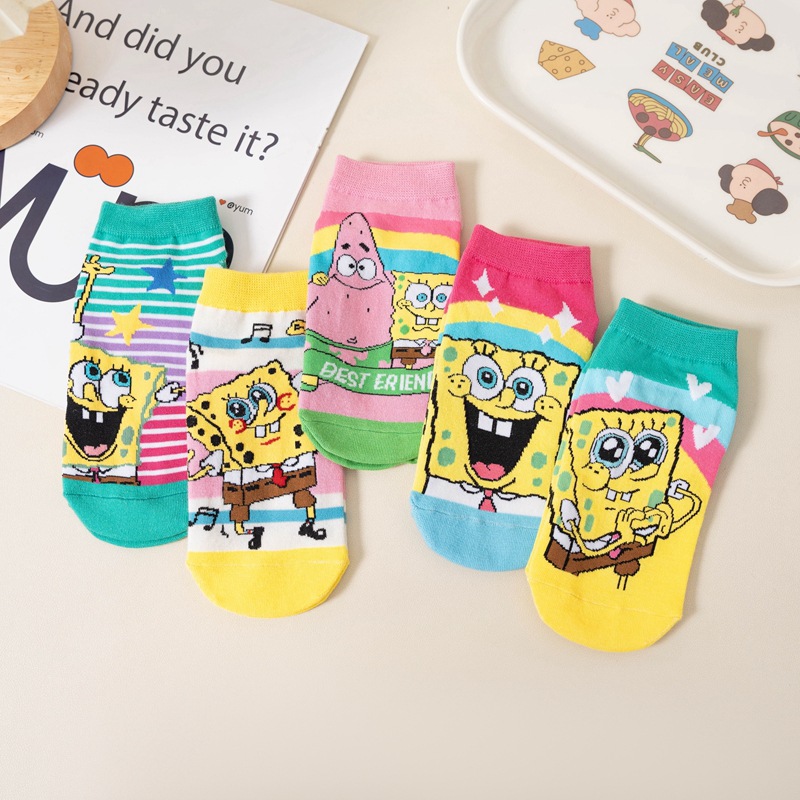 Japanese new cartoon socks children's combed cotton cute socks summer women's boat Socks cotton socks casual socks wholesale