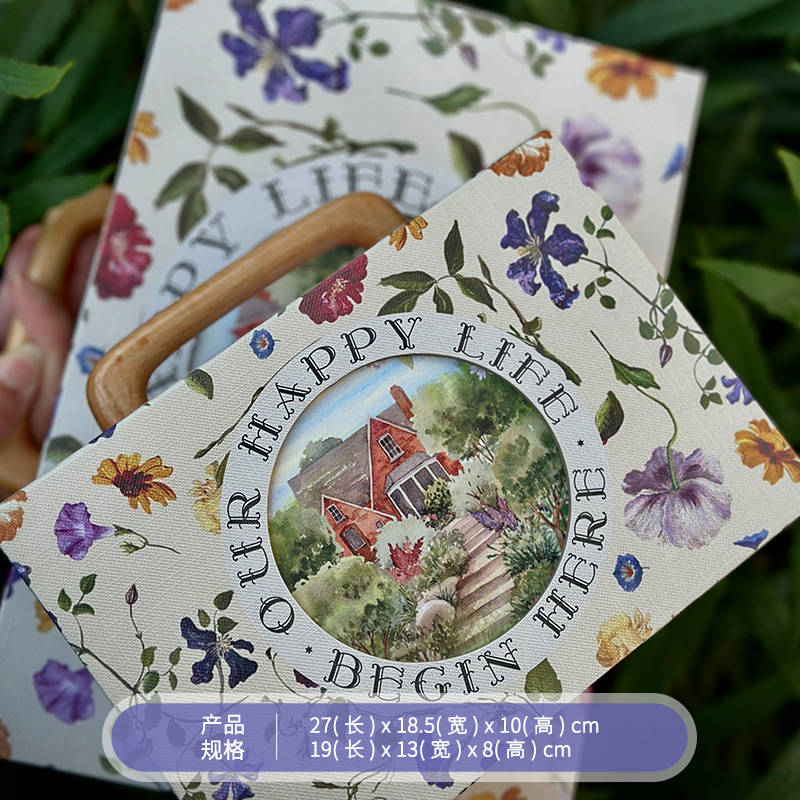 Find creative companion gift box birthday wedding portable companion gift candy box hollow retro packaging box wholesale