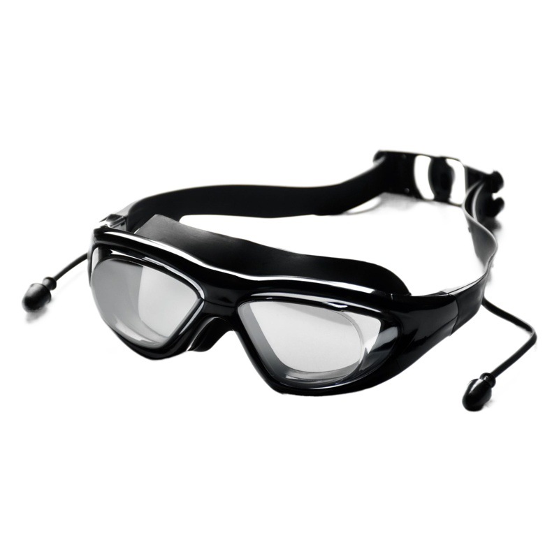 HD large frame swimming goggles swimming glasses eye protection flat light myopia swimming goggles adult waterproof anti-fog swimming goggles wholesale