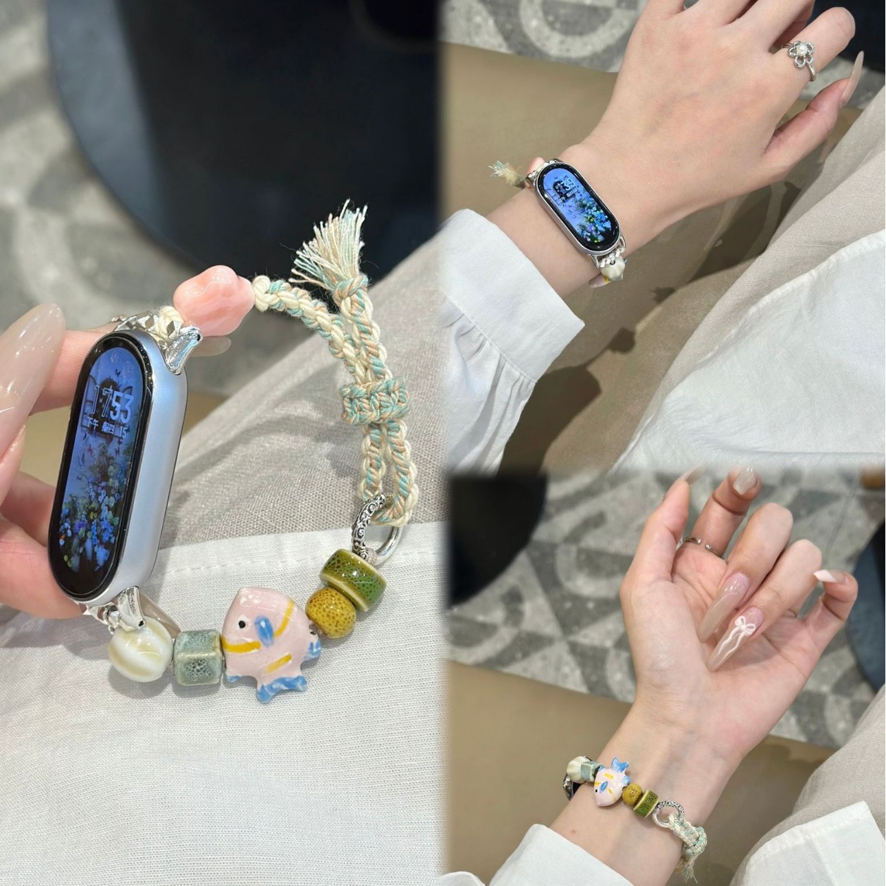 Suitable for Xiaomi Mi Band 9Pro Strap, Huawei Band 10 Strap, Redmi Watch5/4 Huawei Fit3/4 Strap