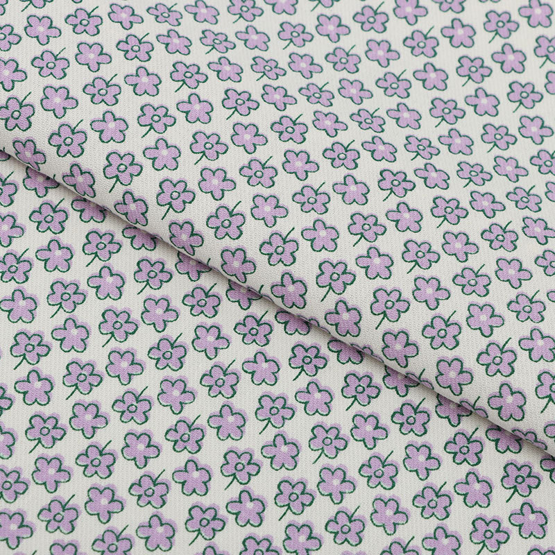 Picture of in stock Cotton Double-sided Twill Printed Colorful Cloud Flower Floral Fabric Spring and Summer dress Shirt Children's Clothing Fabric