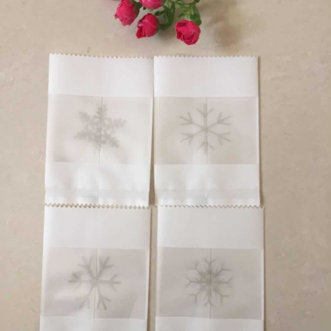 New snowflake crisp packaging bag machine bag cow tie biscuit bag cookie machine bag 100 Pack