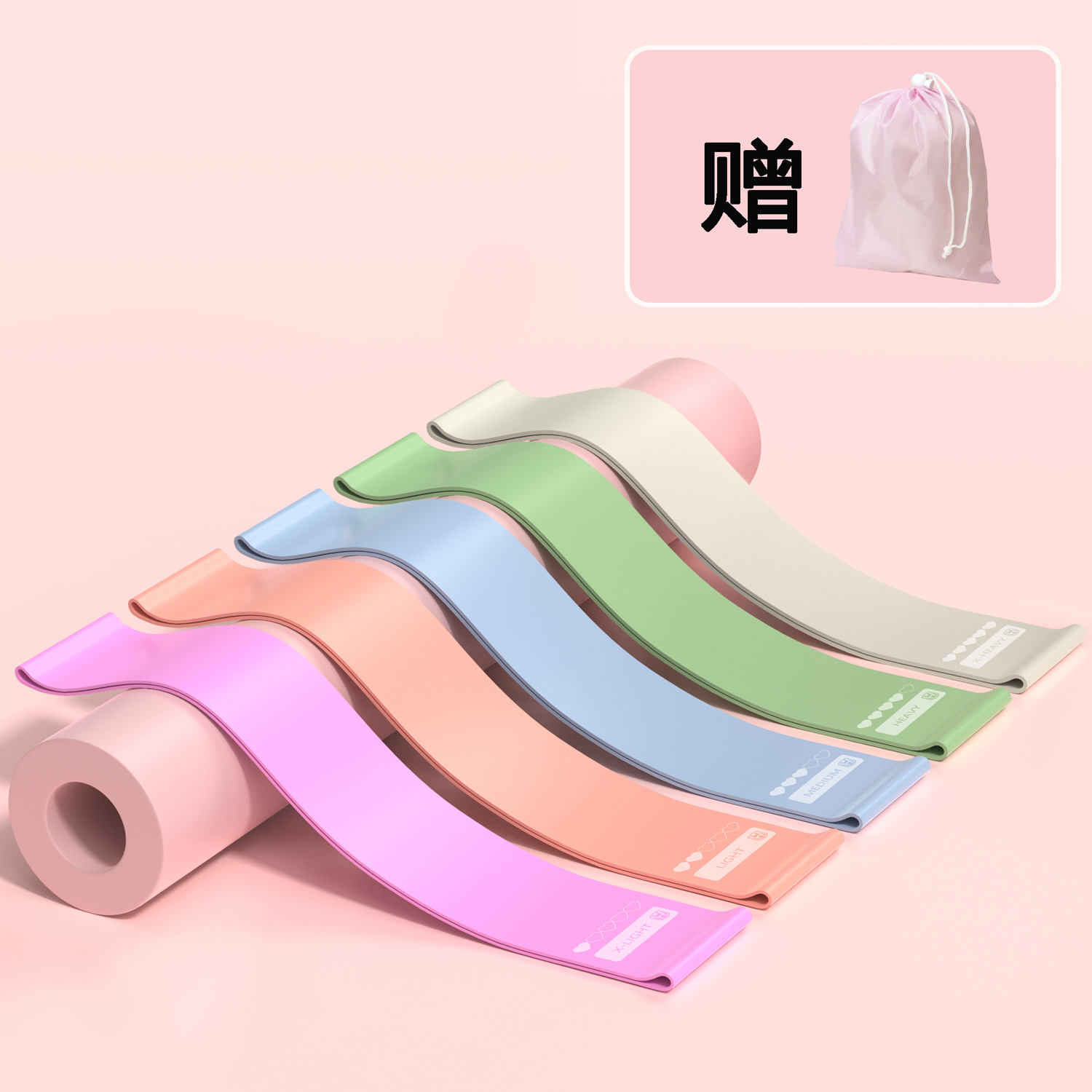 Picture of Yoga Elastic Fitness Artifact Tension Resistance Exercise Training Stretching Back Shoulders Stretching Beautiful Back Beautiful Hip Home