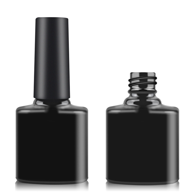 Black Nail Polish glue glass bottle 93A Nail Polish glue sub-bottle Nail Polish glue empty bottle custom wholesale