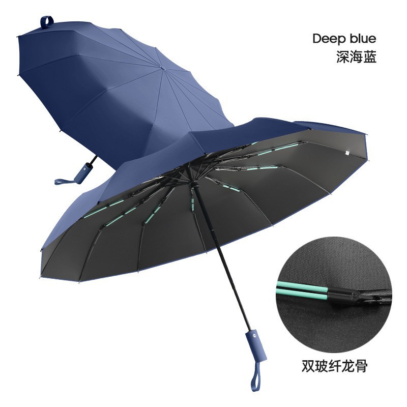 Picture of Fully Automatic Umbrella 32 Ribs, Rain or Shine, Sun Protection, Uv Protection, Foldableable Sunshade Umbrella for Men and Women, Gift Wholesale