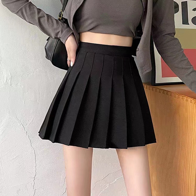 Picture of Safety Pants Zipper Button Pleated Skirt JK Uniform Korean Fashion Student Skirt All-match Skirt Short Skirt