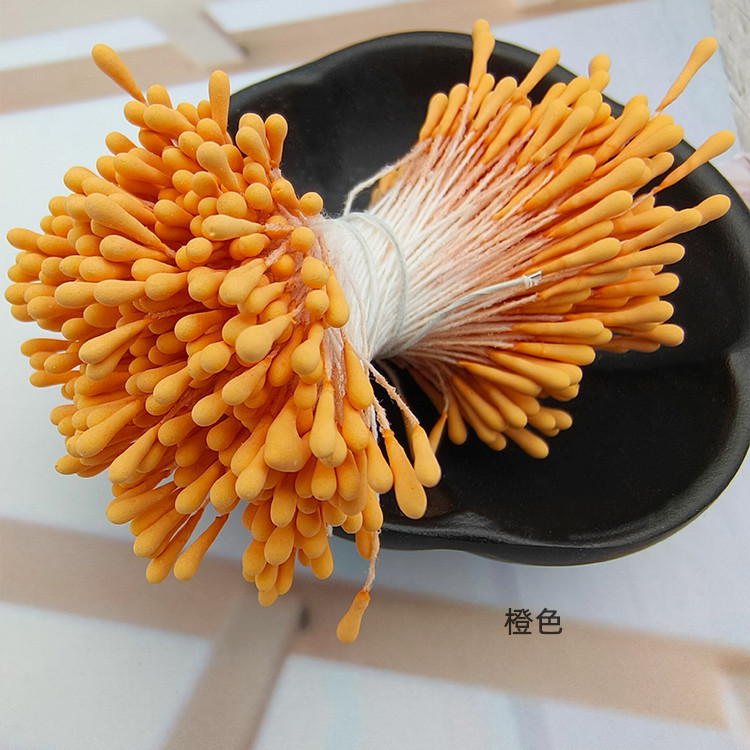 Picture of Wholesale Korean Style Handmade DIY Hair Accessories High Simulation Flower Stamens Material 2mm Matte Round Match Head Flower Heart Flower Stamens