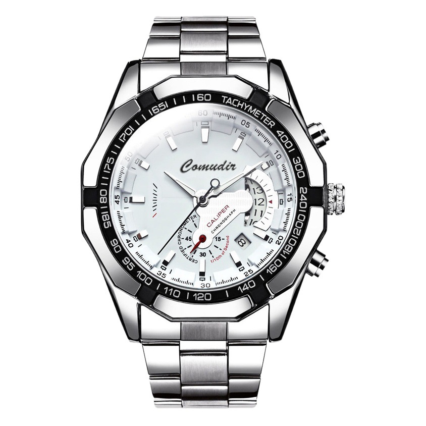 Watch a generation of men's watches waterproof men's watches steel band watches double calendar quartz watches vintage watches wholesale