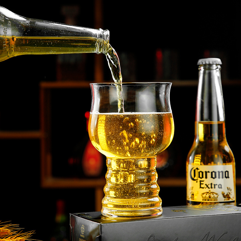 Picture of 500ml Large Draft Beer Cup Large Internet Celebrant Household Glass Beer Cup Fine Brewing Creative Wine Cup Exquisite Large Capacity