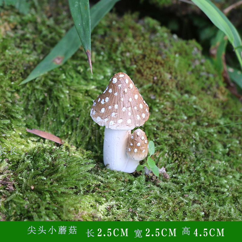 Picture of Cross-border Outdoor Courtyard Ornaments Landscape Decorations Garden Bonsai Decoration Simulation Mushroom Micro-landscape Decoration