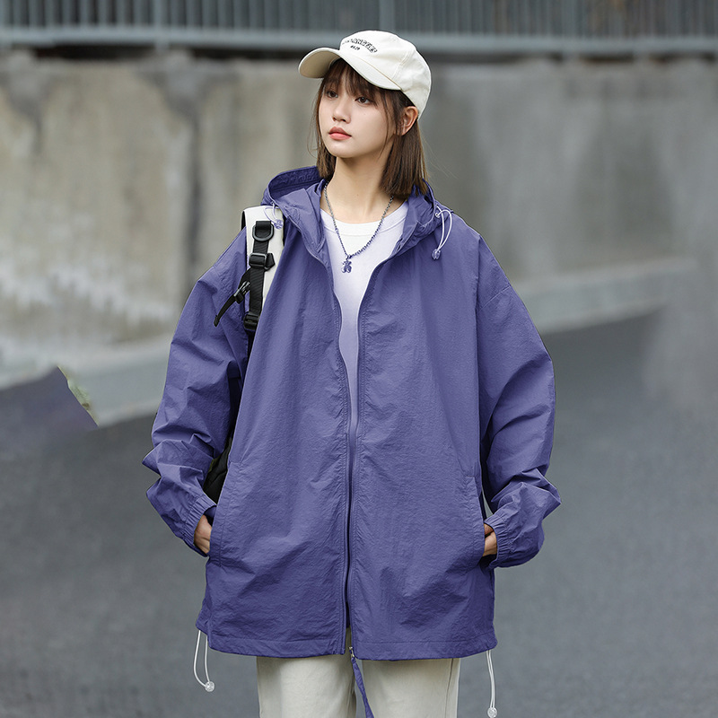 Picture of UPF50 Ice Silk Sunscreen Clothing Women's Summer Thin Loose Waterproof Sunscreen Clothing Couple Coat Men Can Develop LOGO