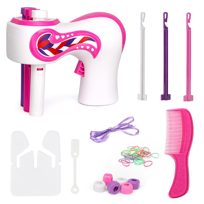 Picture of Cross-border electric three-strand hair braiding device artifact lazy automatic twist braid hair tie girl play house toy