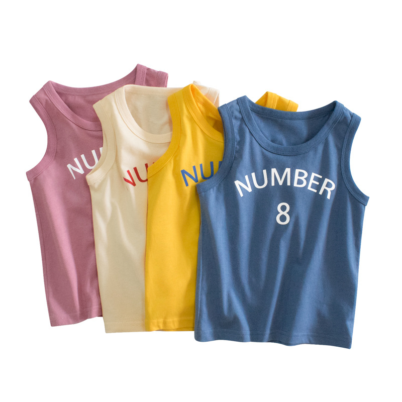 Picture of 27Kids Trendy Brand Kidsren's Clothing 2025 Summer New Wholesale Kidsren's Vest Baby Clothes Sleeveless One Piece Consignment