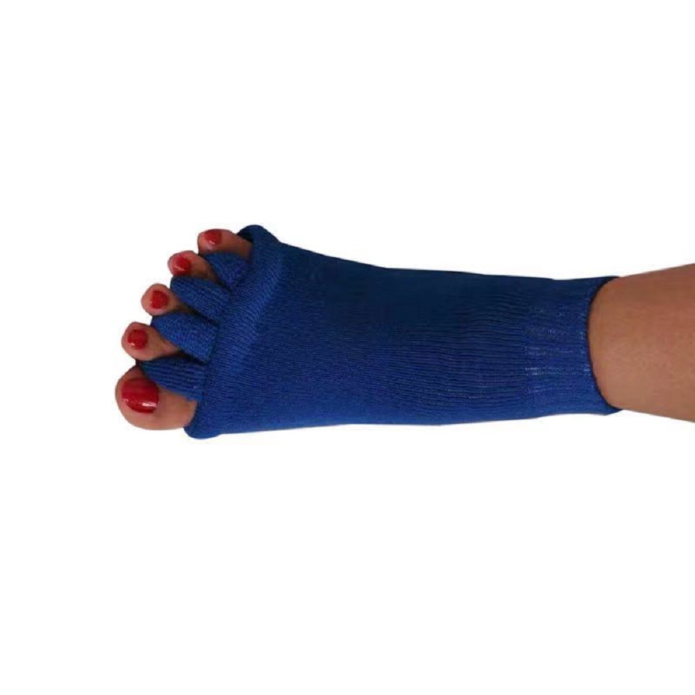Picture of Toe Socks for Women, Acrylic Cotton Split-Toe Socks, Japanese Health Massage Yoga Toe Socks, Open-Toe Socks to Correct Thumb Valgus