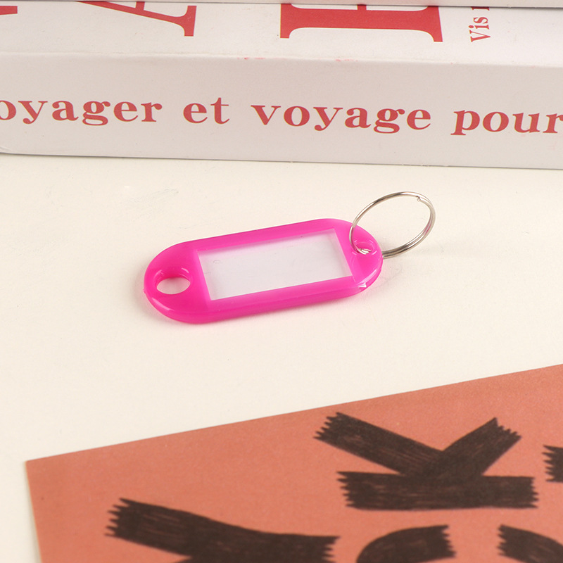 Picture of Plastic Key Tag Markable Number Plate Classification Management Mark School Hotel Advertising Keychain