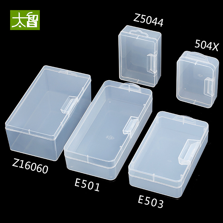 501 Rectangular Plastic Box Packaging Box Small Box Transparent Parts Box Storage Box Storage Box Component Box PP