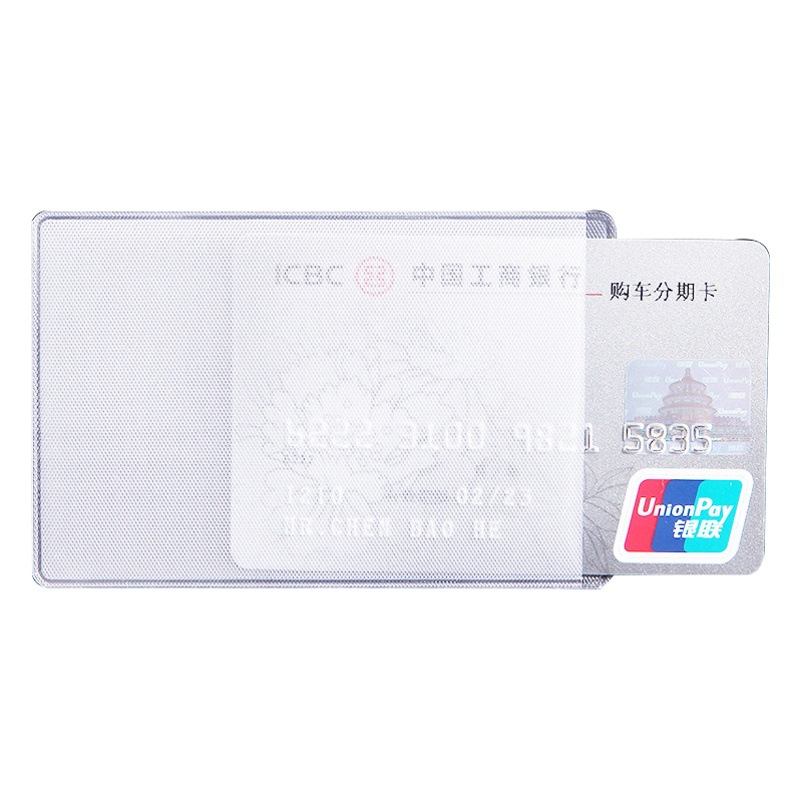 Pvc Transparent Card Holder Id Card Holder Id Card Protective Cover Bus Card Holder Card Film Card Holder Small Card Holder