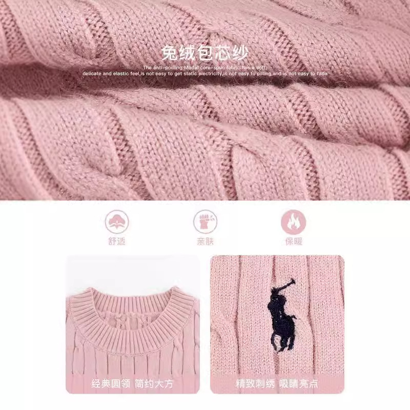 Picture of Comfortable Soft and Waxy Girls' Bottoming Shirt 2025 New Autumn and Winter Kidsren's Pure Color Casual High-End Knitted Twist Sweater
