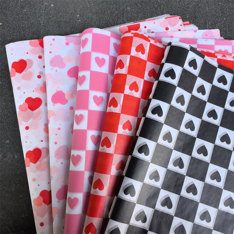 Picture of New valentine's day 10 a bag of gift packaging Sydney paper love printing copy paper tissue paper 50X70CM