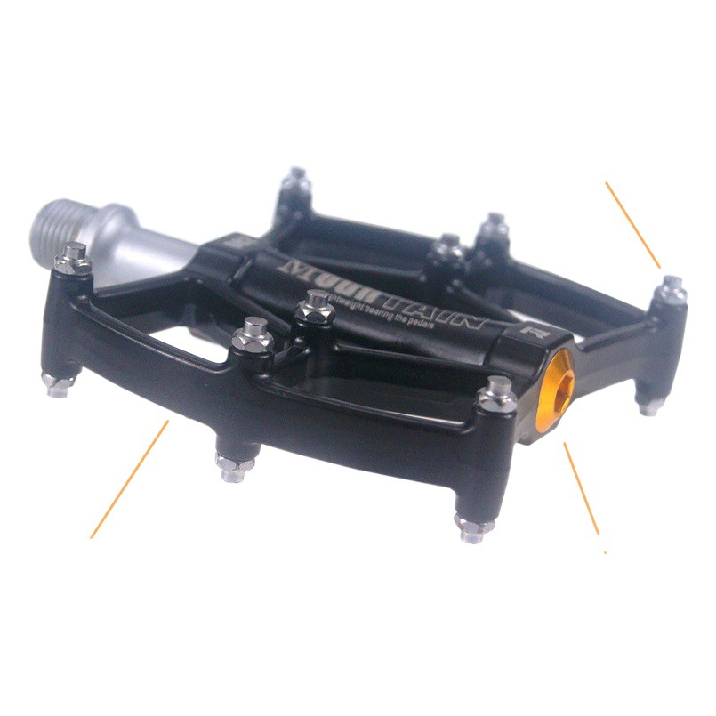 Shanmashi 3 Bearings Aluminum Alloy Mountain Bike Pedals Bicycle Non-Slip Labor-Saving Pedals Comfortable Nail Pedals