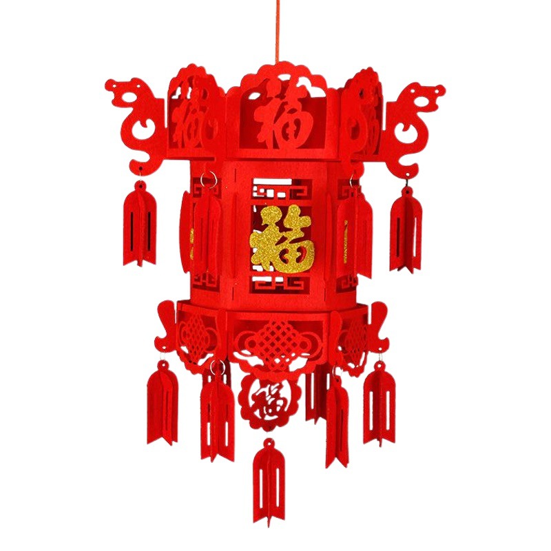 Spring Festival Decorations, Mid-Autumn Festival Lanterns, Handmade DIY New Year Blessing Characters, Mall Opening Small Pendants, New Year Lanterns Wholesale