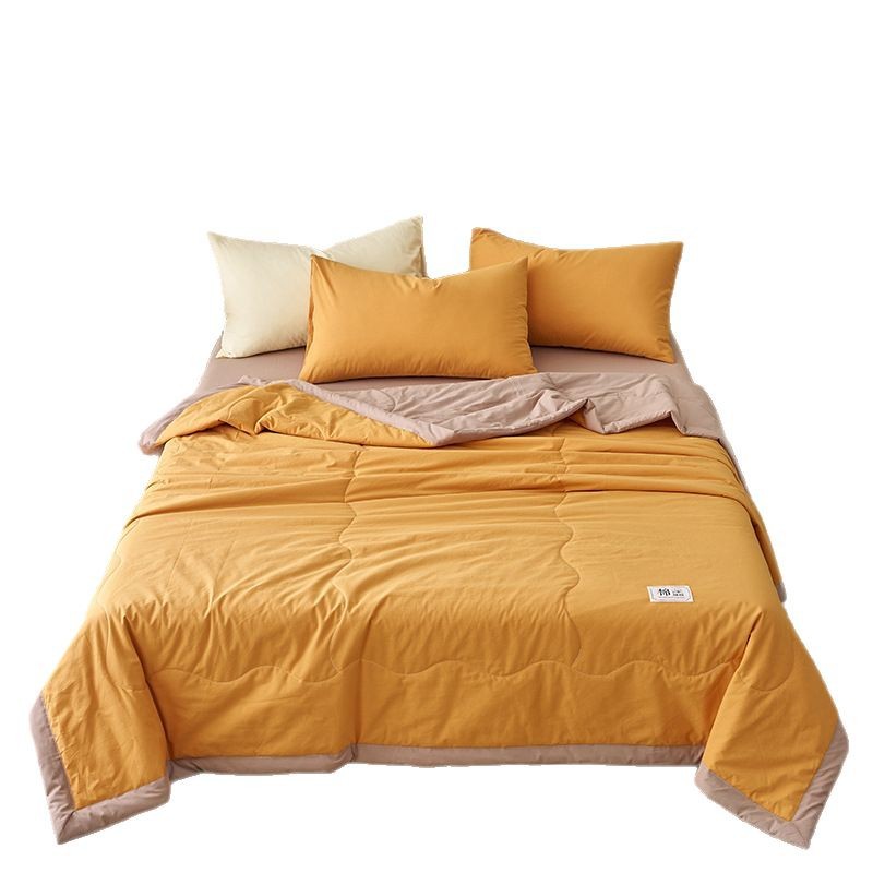 Picture of 100 inside and outside cotton summer cool quilt air conditioning quilt washed cotton cotton summer single double thin quilt machine washable summer