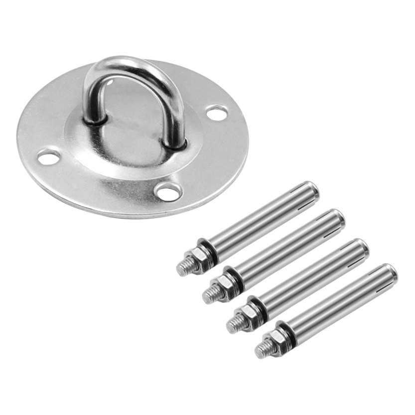 Stainless Steel Fixed Plate Air Yoga Hammock Sandbag Swing Top Buckle Hanging Chair Hook Load-bearing Fixed Round Hanging Plate