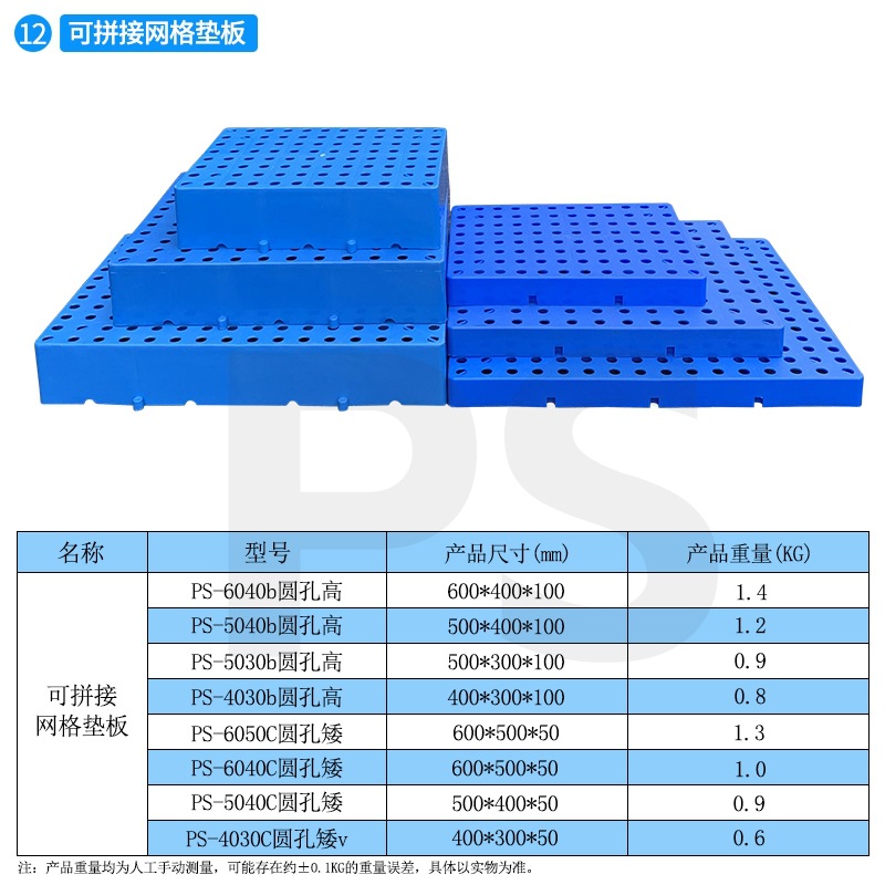 Picture of Plastic Pad Grid Moisture-proof Pad Warehouse Plate Splice Combination Pad Warehouse Cold Storage Floor Plate