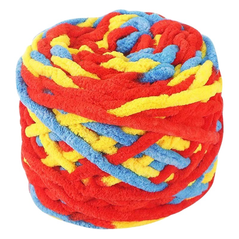 Ice Line Single-strand Coarse Wool Rod Woven Hat Scarf Special Line Hand-woven Slippers Polyester Wool Group