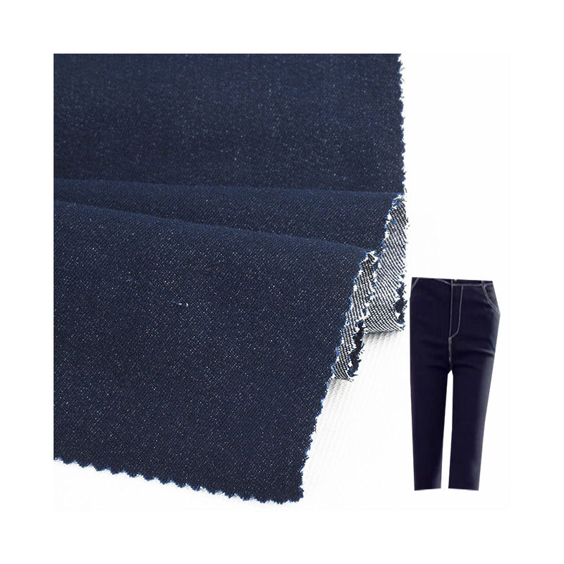 CVC cotton polyester four-sided elastic twill imitation denim fabric spring and summer casual fashion fabric