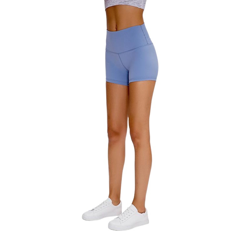 Naked fitness shorts sexy slim high waist hip stretch yoga running hot pants S2037