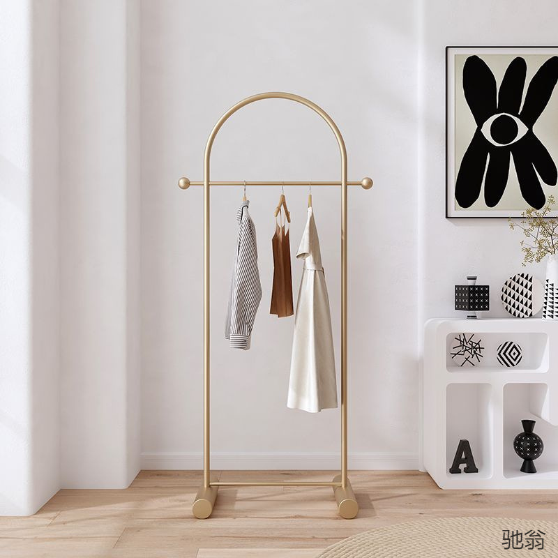 Scandinavian Simple Home Clothes Hanger Bedroom Floor-Standing Corner Coat Rack Master Bedroom Does Not Take up Space