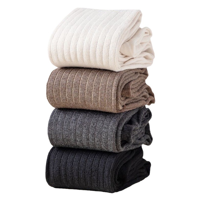 Women's socks autumn and winter New High socks solid color Japanese stitching over-the-knee pile socks casual all-matching factory wholesale