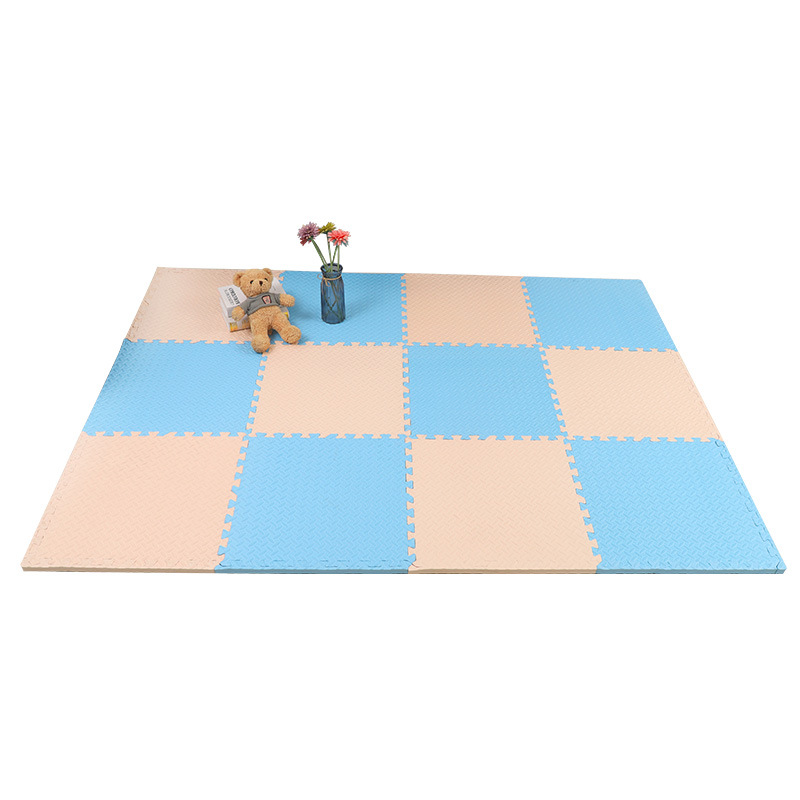 Picture of Foam Floor Mat Splicing Pure Color Soundproof Puzzle Living Room Dormitory 60 Thickeneded Kidsren's Large Floor Mat Baby Crawling Mat